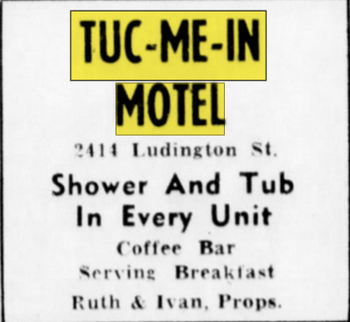 Delta Inn Motel (Tuc-Me-In Motel) - May 1961 Ad (newer photo)